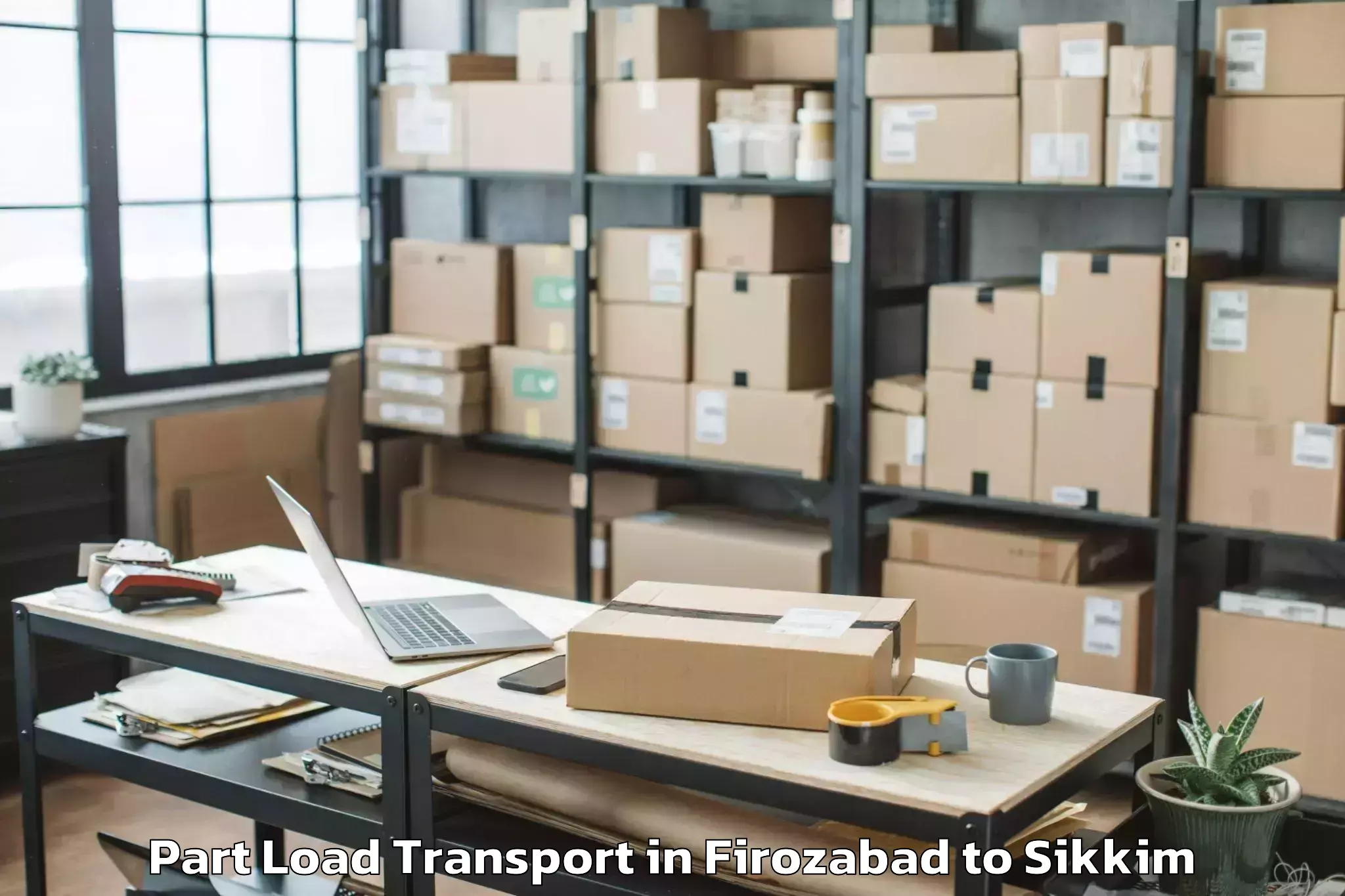 Leading Firozabad to Eiilm University Jorethang Part Load Transport Provider